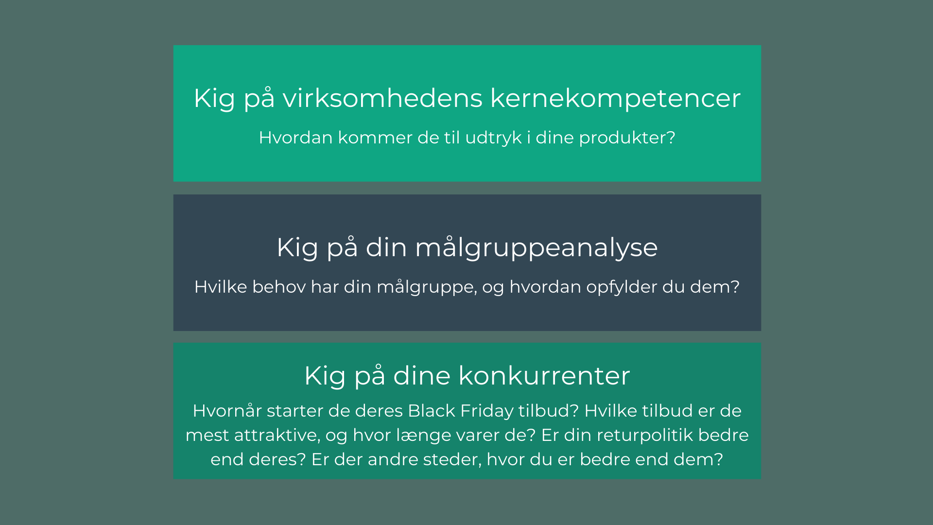 Black friday kernekompetencer blogindlæg